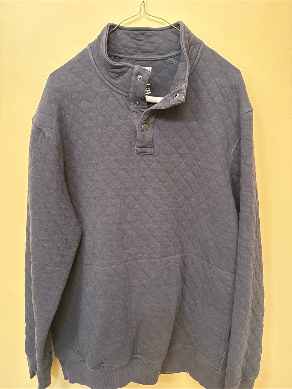 Duluth Trading Co Quilted Pullover in Navy